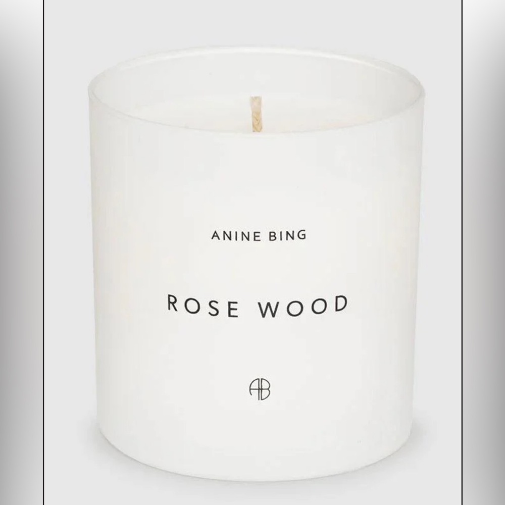 NEW NWT Anine Bing Rose Wood Candle in box